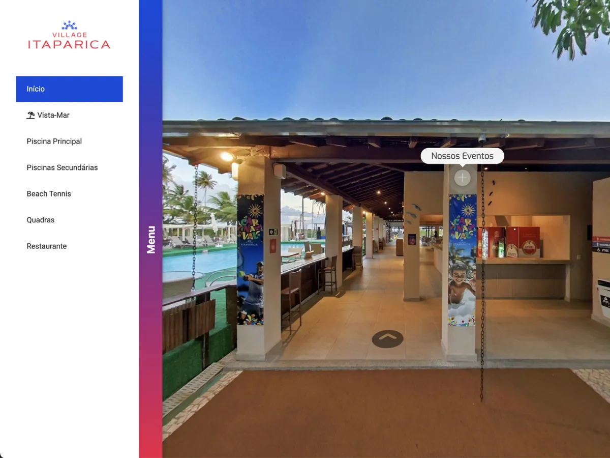 Tour Virtual PRO com navegação inteligente e recursos avançados